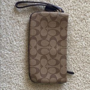 Coach Monogram Wristlet